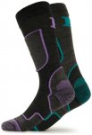 Heber Peak - CedarHe. Ski Socks 2-Pack - Skisocken 43-45 schwarz