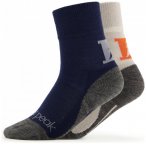 Heber Peak - Kid's EvergreenHe. Hiking Crew Socks 2-Pack - Wandersocken 27-30 bl
