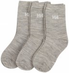 Helly Hansen - Kid's Wool Sock Basic 3-Pack - Multifunktionssocken 29-31 grau