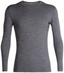 Icebreaker - 200 Oasis L/S Crewe - Merinounterwäsche Gr M grau