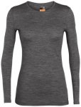 Icebreaker - Women's 200 Oasis L/S Crewe - Merinounterwäsche Gr M grau