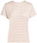 Icebreaker - Women's Drayden Reversible S/S Top Stripe - Merinoshirt Gr S weiß