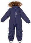 Isbjörn - Kid's Toddler Padded Jumpsuit with Fur - Overall Gr 92 blau