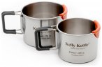 Kelly Kettle - Camping Cups Set - Becher Gr 350 ml & 500 ml grau