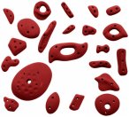 KMZ Holds - Spax 1 - 22er Spax-Set - Klettergriffe rot/weiß