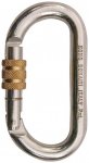 Kong - Oval Stahlschrauber - Stahlkarabiner grau