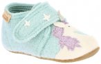 Living Kitzbühel - Baby's Klettschuh Einhorn & Stern - Hüttenschuhe 18 grau