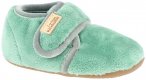 Living Kitzbühel - Baby's Klettschuh Samt Unifarben - Hüttenschuhe 18 grün