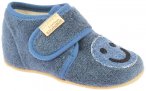 Living Kitzbühel - Kid's Babyklett Frottee Smiley - Hüttenschuhe 18 grau