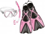 Mares - Kid's Set X-One Pirate - Schnorchelset Gr 30-34 - S rosa