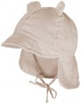 maximo - Baby's Schildmütze m. Ohren u. Nackenschutz - Cap Gr 43 cm beige
