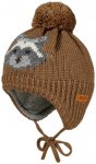 maximo - Boy-Mütze Waschbär ausgenäht mit Pompon und Futter - Mütze Gr 45 cm