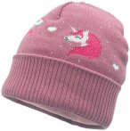 maximo - Girl-Mütze Einhorn mit Umschlag und Futter - Mütze Gr 47-49 cm rosa