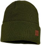 maximo - Kid's Beanie mit Umschlag - Mütze Gr 51-53 cm oliv