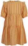 Minymo - Girl's Dress S/S Y/D - Kleid Gr 128 beige