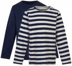 Minymo - Kid's Basic 34 -T-shirt L/S (2-pack) - Longsleeve Gr 152 blau