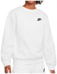 Nike - Kid's NSW Club Fleece Crew L/S - Longsleeve Gr XS weiß