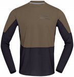 Norrøna - Senja Equaliser Lightweight Long Sleeve - Laufshirt Gr L braun