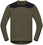 Norrøna - Skibotn Equaliser Tech Long Sleeve - Radtrikot Gr S oliv