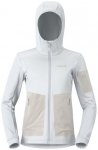 Norrøna - Women's Falketind Warm2 Stretch Hood - Fleecejacke Gr L grau/weiß