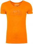 Ortovox - Women's 150 Cool Vintage Badge T-Shirt - Merinoshirt Gr L orange
