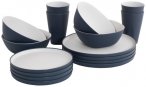 Outwell - Gala Geschirrr-Set 4 Personen - Geschirr-Set blau/grau