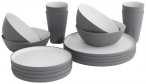 Outwell - Gala Geschirrr-Set 4 Personen - Geschirr-Set grau