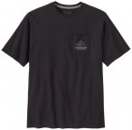 Patagonia - Chouinard Crest Pocket Responsibili-Tee - T-Shirt Gr M schwarz/grau