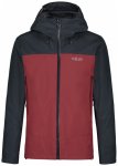 Rab - Arc Eco Jacket - Regenjacke Gr S schwarz/rot