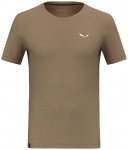 Salewa - Eagle Minilogo Alpine Merino T-Shirt - Merinoshirt Gr 52 quicksand