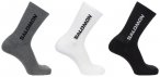 Salomon - Everyday Crew 3-Pack - Multifunktionssocken 45-47 weiß/grau