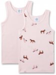 Sanetta - Kid's DP Shirt 336986+336987 - Alltagsunterwäsche Gr 128 rosa