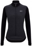 Santini - Women's Pure Block Colour Thermal Cycling Jersey - Radtrikot Gr L schw