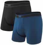Saxx - Daytripper Boxer Brief Fly 2-Pack - Kunstfaserunterwäsche Gr XXL blau/sc