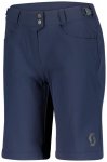 Scott - Women's Shorts Trail Flow with Pad - Radhose Gr S blau