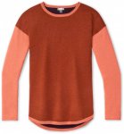 Smartwool - Women's Shadow Pine Colorblock Sweater - Pullover Gr L rot/orange