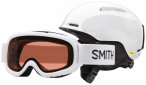 Smith - Kid's Glide / Gambler S2 (VLT 36%) - Skihelm Gr 51-55 cm weiß