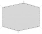 Snow Peak - Land Breeze Pro. 1 Ground Sheet - Zeltunterlage grau