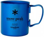 Snow Peak - Titanium Double Wall Cup - Tasse Gr 450 ml blau