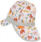 Sterntaler - Kid's Schirmmütze Nackenschutz Tiere - Cap Gr 43 cm weiß