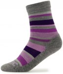 Stoic - Kid's Merino Trekking Crew Socks Stripes - Wandersocken 31-34 blau