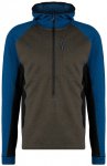 Stoic - Merino260 StadjanSt. 3/4 Zip w. Hood - Merinohoodie Gr S blau