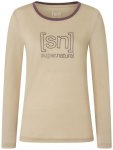 super.natural - Women's The Essential Logo L/S - Longsleeve Gr S beige
