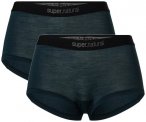 super.natural - Women's Tundra 175 Hipster 2 Pack - Unterhose Gr XS blau