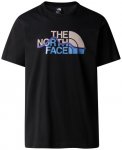 The North Face - S/S Mountain Line Tee - T-Shirt Gr M schwarz