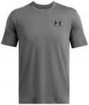 Under Armour - Sportstyle Left Chest S/S - Funktionsshirt Gr XL - Regular grau