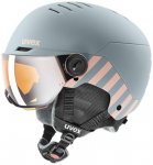Uvex - Kid's Rocket Visor - Skihelm Gr 51-55 cm grau