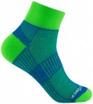 Wrightsock - Coolmesh II Quarter - Wandersocken 34-37 türkis