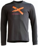 Zimtstern - Crewz Shirt L/S - Fleecepullover Gr M grau/schwarz
