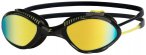 Zoggs - Tiger Titanium - Schwimmbrille Gr Regular schwarz/gelb